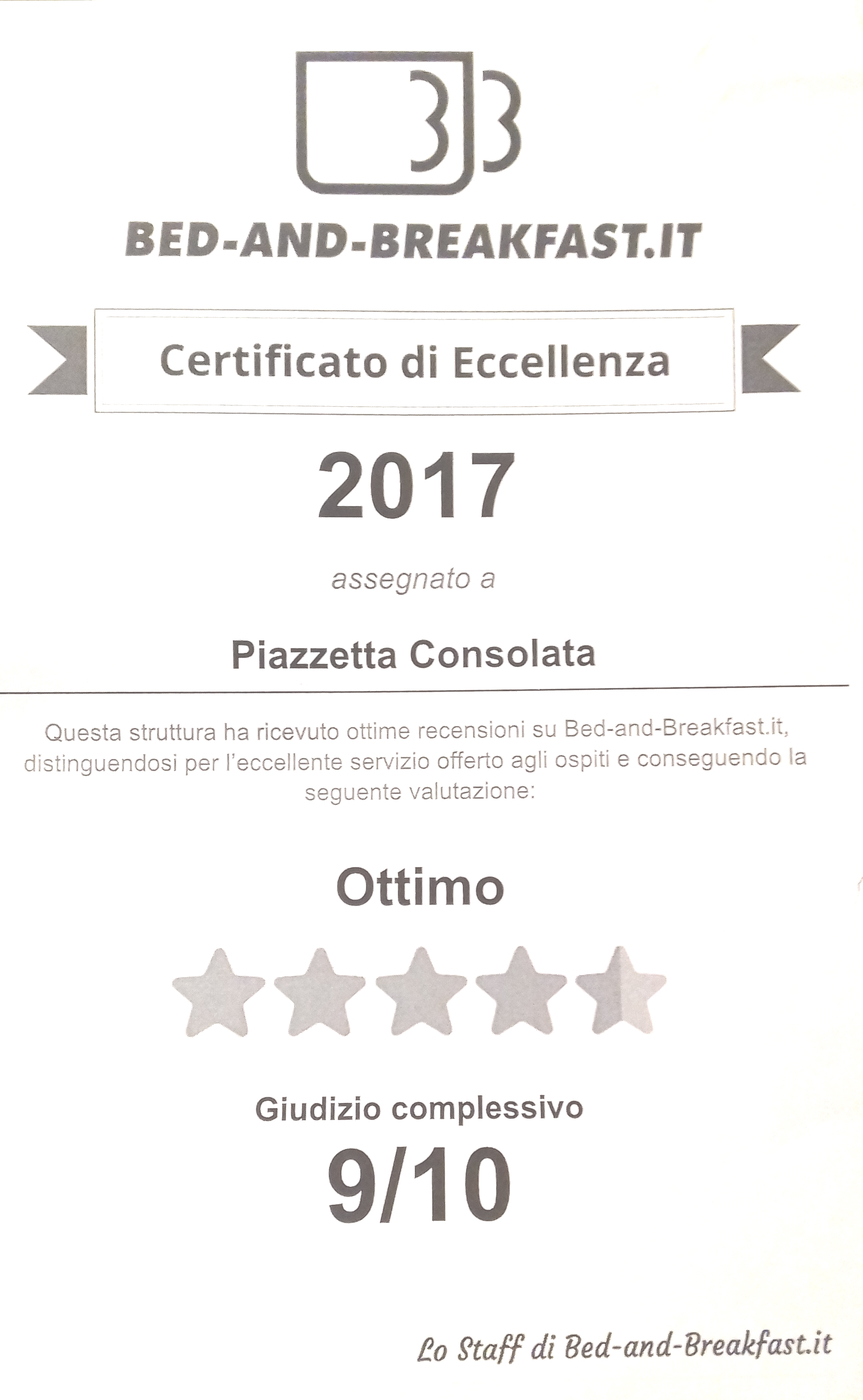 certificazione bed-and-breakfast.it
